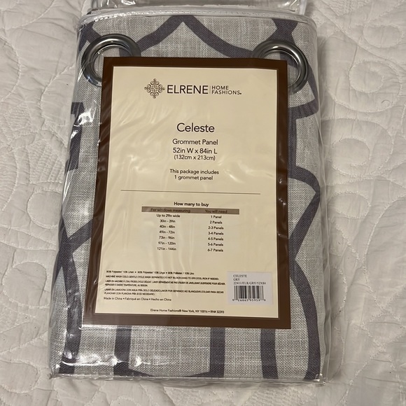 Gray pattern blackout curtains - Picture 2 of 6